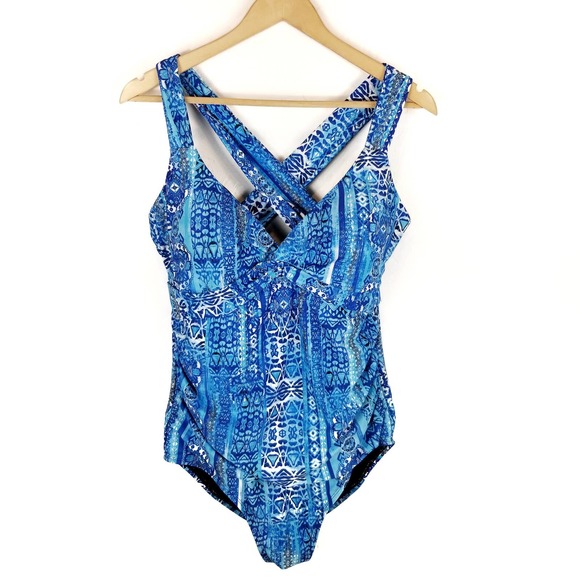 Swimsuits For All Other - Swim Suits For All Blue One Piece Size 16